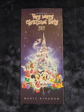 2007 Mickey’s Very Merry Christmas Party Magic Kingdom map – Disney holiday